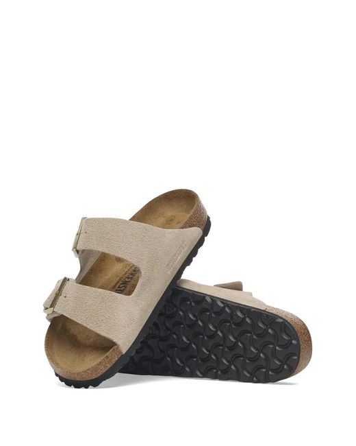 Birkenstock White Sandales Arizona À Boucles