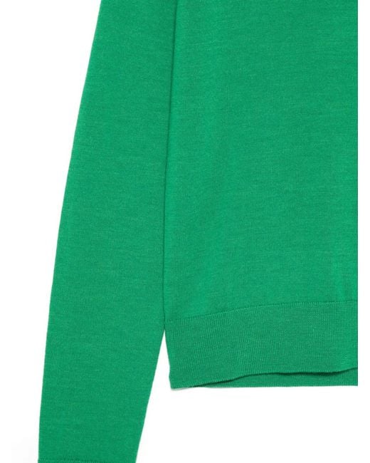 Iceberg Green V-Neck Sweater