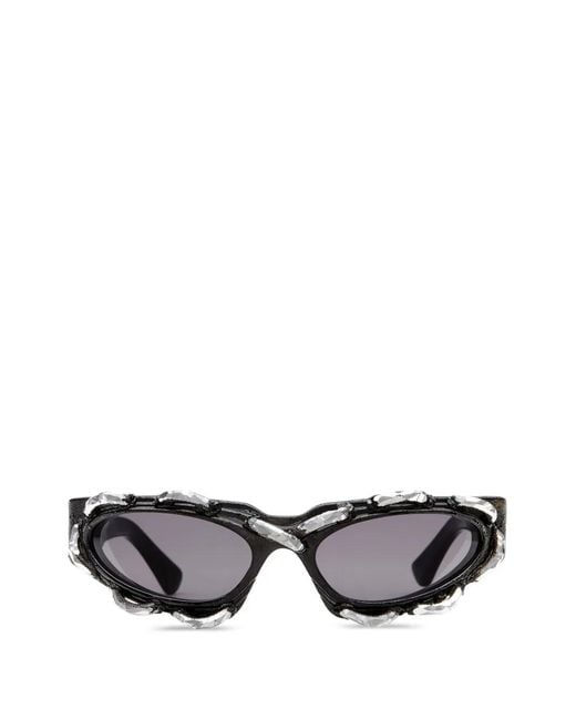 Kuboraum Gray Crystal-Embellished Sunglasses for men