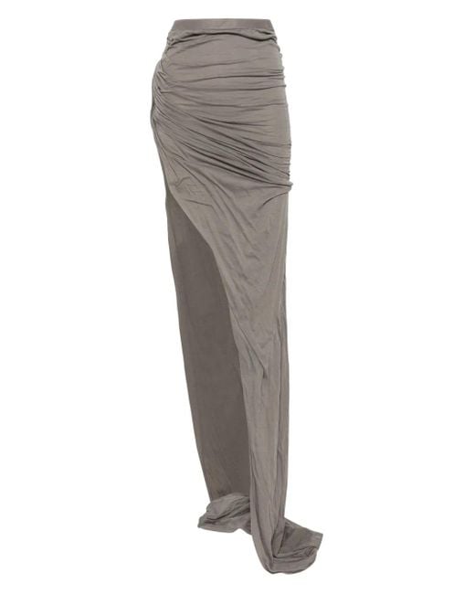 Rick Owens Gray Edfu Maxi Skirt
