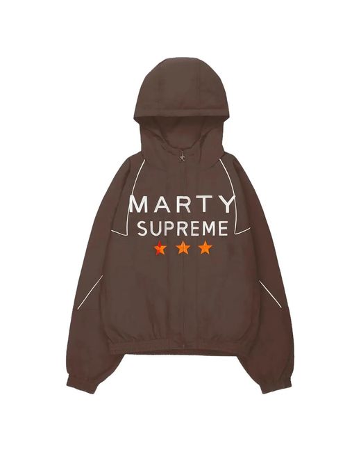 NAHMIAS Brown X Marty Supreme Printed Sport Jacket for men