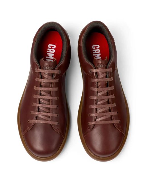 Camper Brown Pelotas Soller Leather Sneakers for men