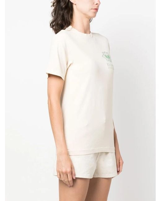 Sporty & Rich White Graphic-Print Cotton T-Shirt