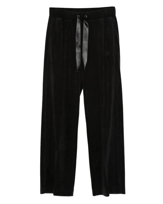 Marina Rinaldi Black Garian Drawstring Track Pants