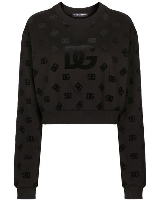 Dolce & Gabbana Sweater Met Logoprint in het Black