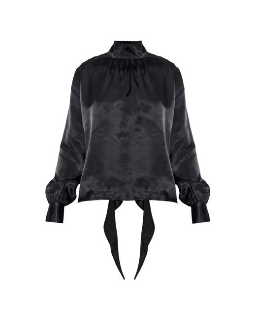 Vetements Black Open-Back Turtleneck Top