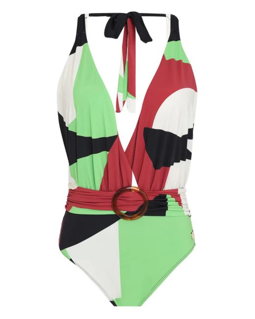 Maillot De Bain Vivi À Imprimé Géométrique Brigitte Bardot en coloris Green
