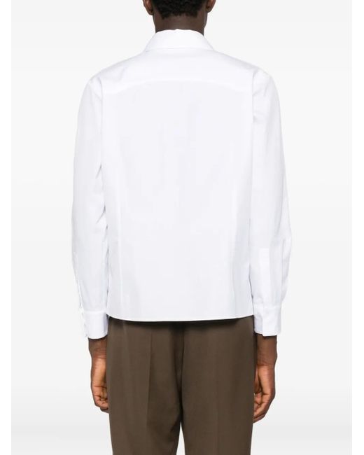 Notrainproof White Spread-Collar Shirt for men