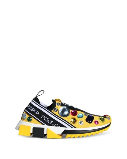 Dolce & Gabbana Yellow Baskets Sorrento À Ornements