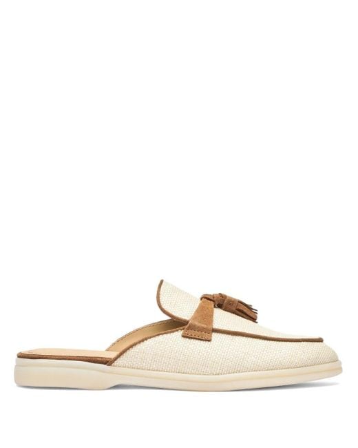 Scarosso Multicolor Lucrezia Tassel Raffia Mules
