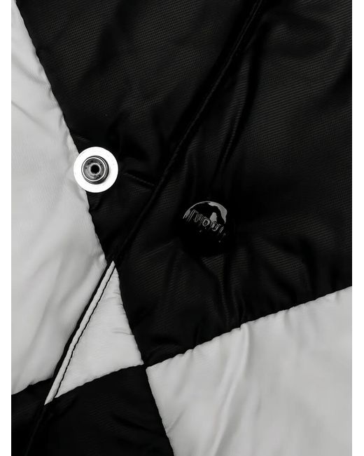 Neighborhood Black Checker Puffer Jacket for men