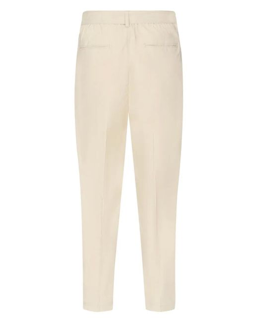 BE ABLE Natural Pleated Belted Trousers for men