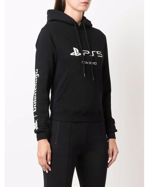 Balenciaga Ps5 Hoodie in Black | Lyst