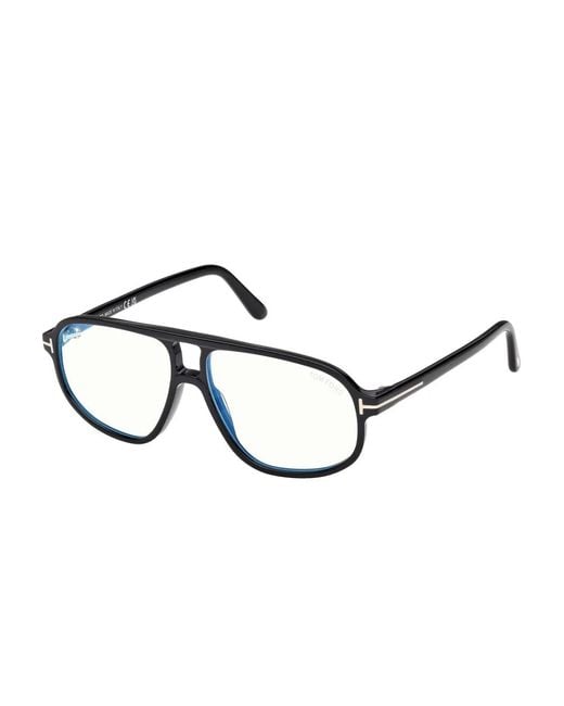 Tom Ford Brown Pilot-Frame Glasses