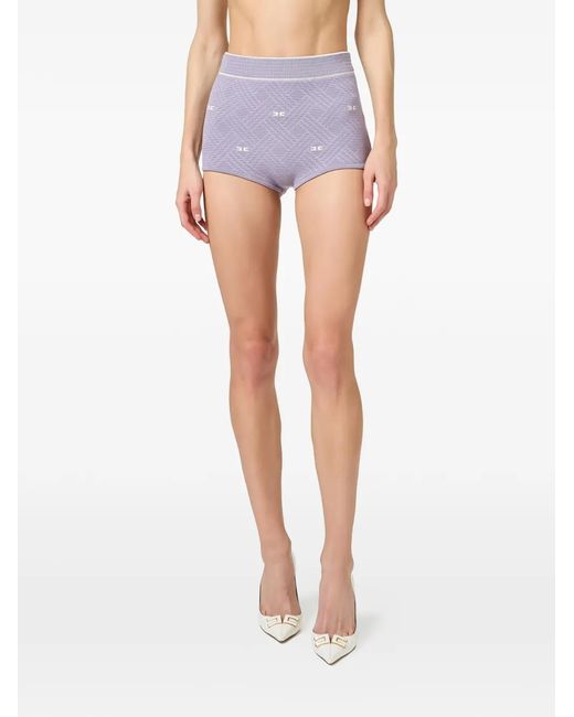 Elisabetta Franchi Purple Shorts