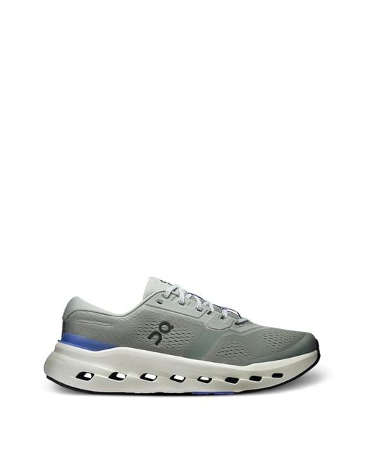 On Shoes Gray Cloudrunner 3 Logo-Detail Sneakers for men