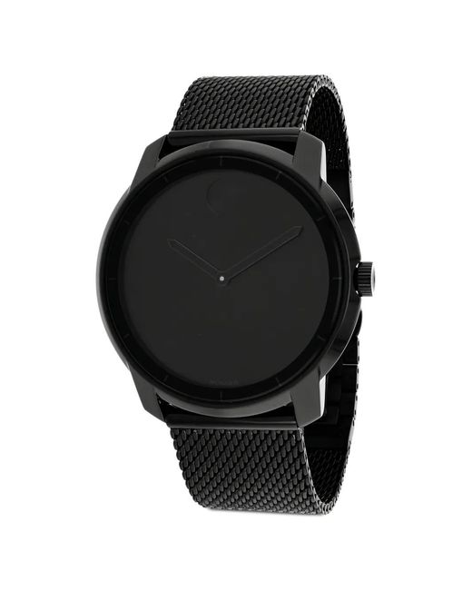 Movado Black Bold Mesh-Strap 44Mm Watch for men