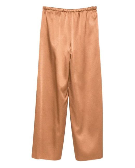 Alysi Brown Drawstring Trousers