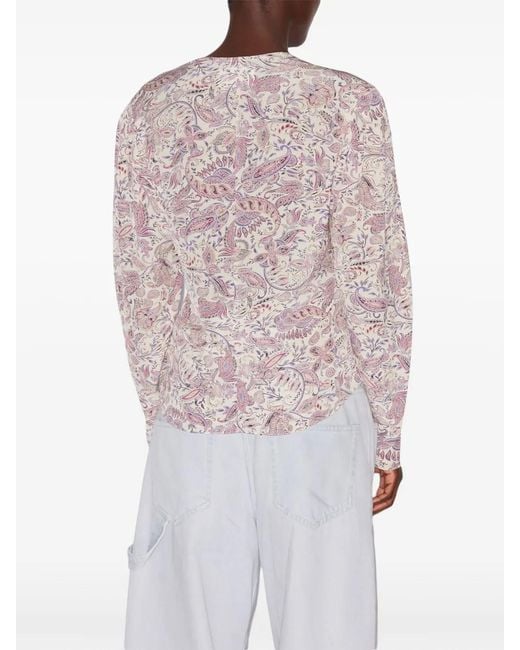 Isabel Marant White Zekia Blouse