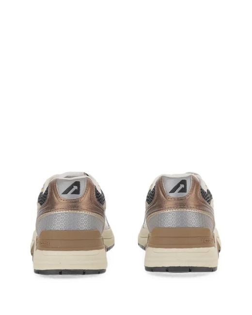 Autry White Hyperway Mesh-Panel Sneakers