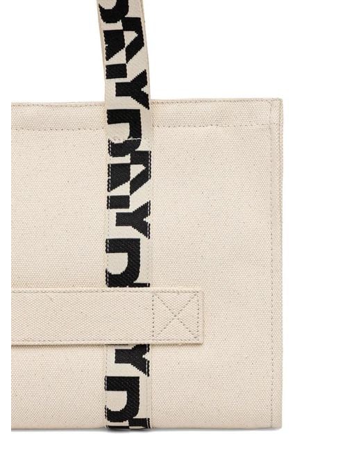 DKNY Natural Logo-Strap Tote Bag