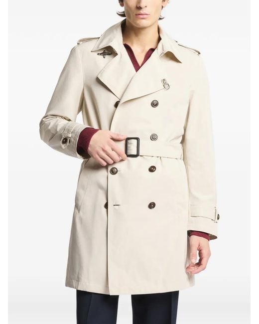Fay Natural Belted Button Regular Trench Coat for men