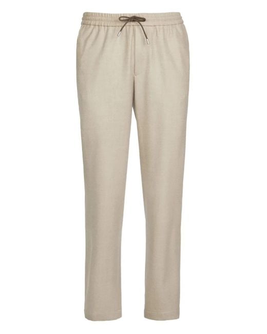 Sease Natural Elasticated-Waist Wool Trousers for men