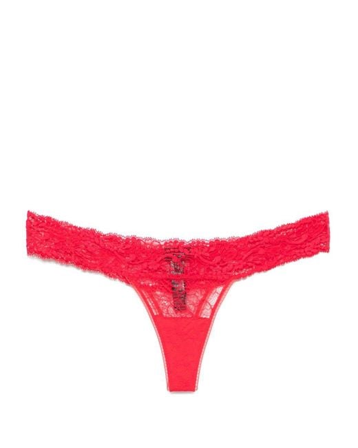 La Perla Red Lace Thong