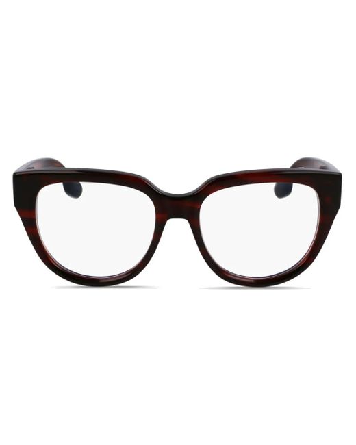 Victoria Beckham ラウンド眼鏡フレーム Brown