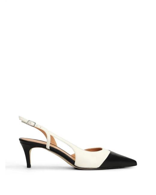 The Seller Metallic Two-Tone Pointed-Toe Pumps