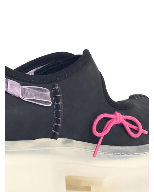 Ugg Blue Arnum Bow-Embellished Platform Sneakers