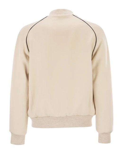 PT Torino Natural Piped-Trim Bomber Jacket for men