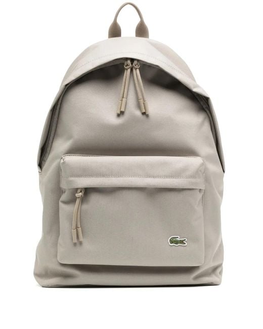 Lacoste Gray Neocroc Backpack for men