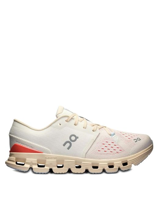 On Shoes White Cloud X4 Mesh Running Sneakers