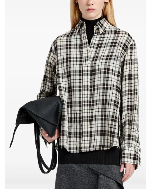 Proenza Schouler Black Checked Shirt