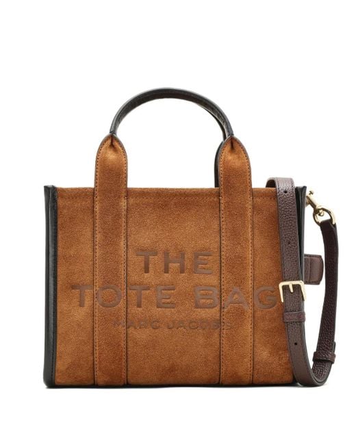 Marc Jacobs The Suede Small Tote バッグ Brown