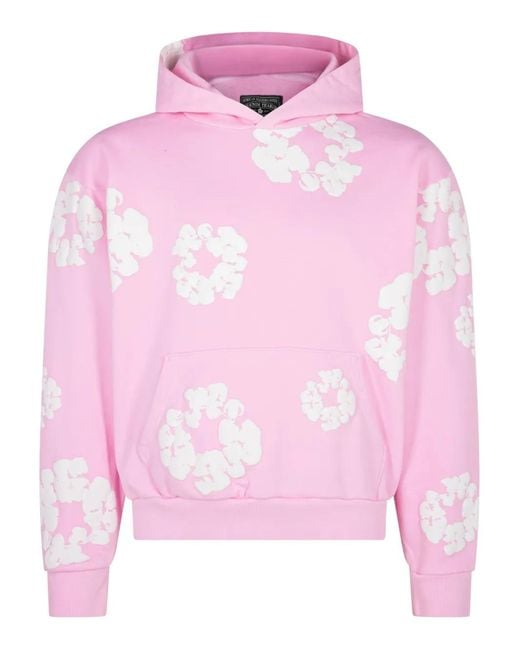 DENIM TEARS Pink The Cotton Wreath "Powder" Hoodie for men