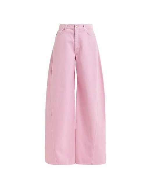 Essentiel Antwerp Pink Twisted Barrel Jeans
