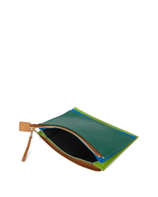 Paul Smith Green Layered Zip Wallet for men