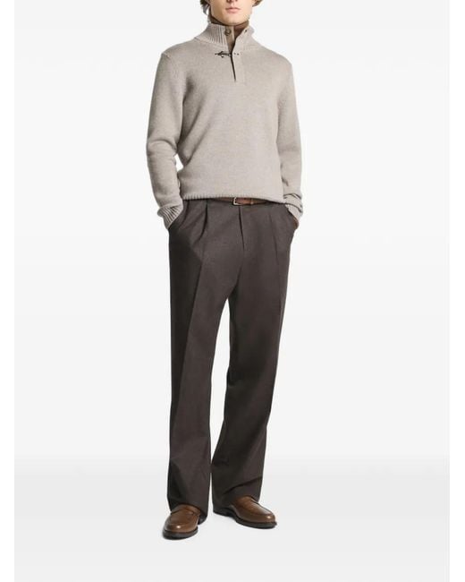 Fay Gray Toggle-Fastening Wool Sweater for men