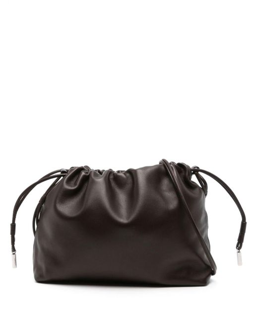 The Row Black Angy Leather Cross Body Bag