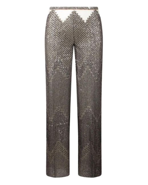 Circus Hotel Gray Flared Trousers