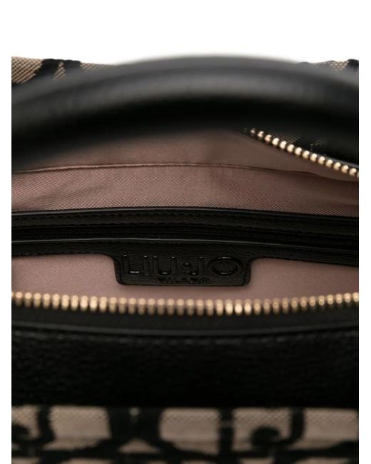 Liu Jo ロゴモチーフ ハンドバッグ Black