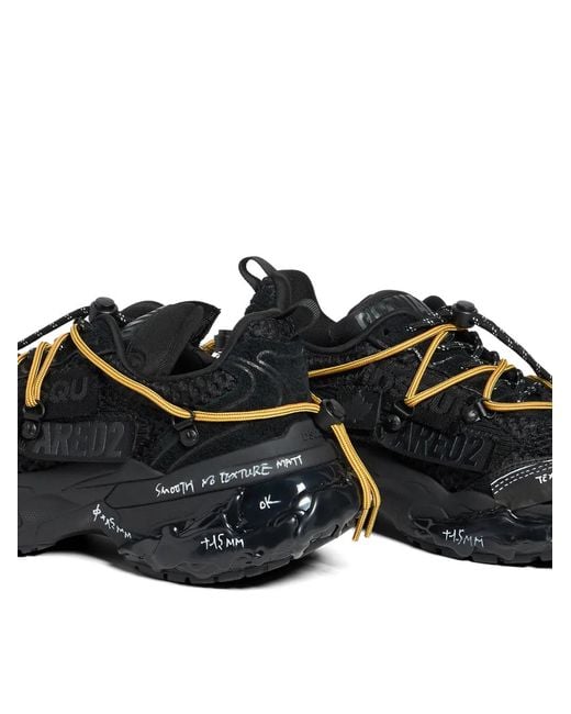 DSquared² Black Faster Sneakers for men