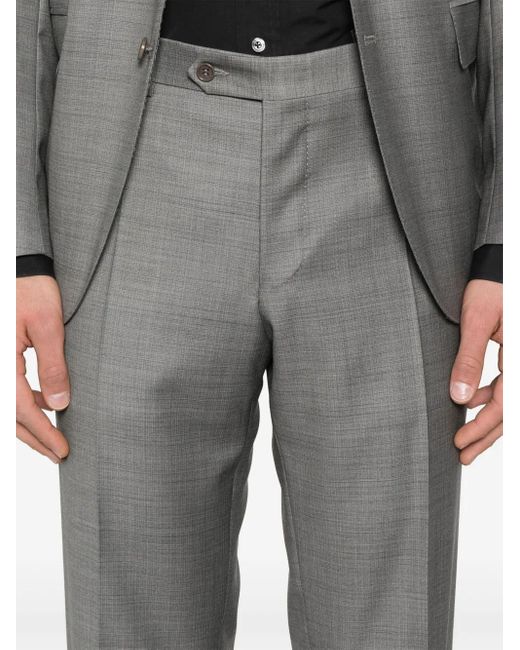 Canali Gray Wool Single-Breasted Suit for men