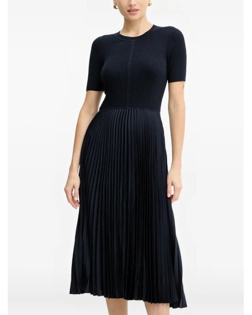 Boss Black Geripptes Minikleid