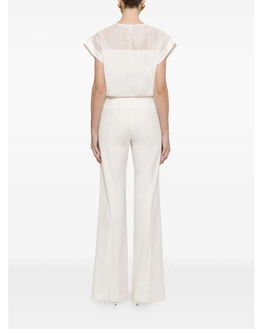 Nissa White Bow Detail Blouse