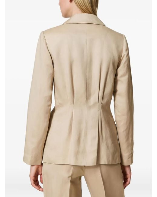 Twinset Natural Pleated-Detail Blazer