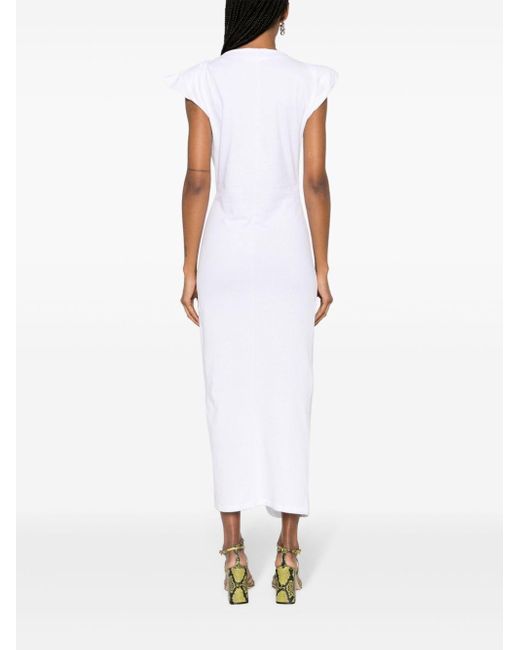 Isabel Marant White Nadela Organic-cotton Dress