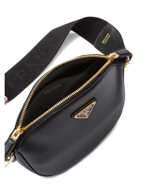 Prada トライアングルロゴ ショルダーバッグ Black